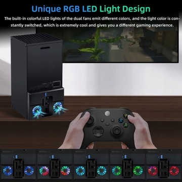 Охлаждающий вентилятор RGB для консоли Xbox Series X