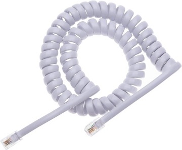 RJ10 przewód telefoniczny spiralny spiralny