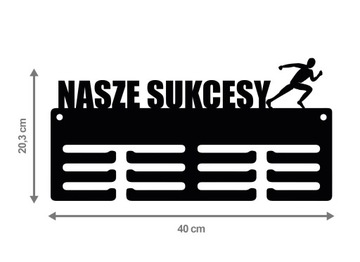 Wieszak na medale NASZE SUKCESY RUN 84.2 40 cm