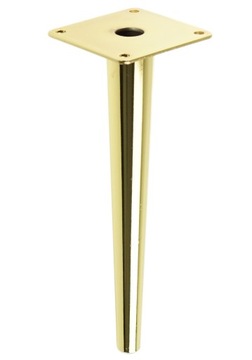 Noga stalowa stożek prosta 45 cm mosiądz