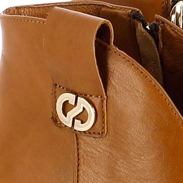 CARINII B9552 БОТИНКИ С ВЫСОКИМ ГОЛОВОМ, КРАСНАЯ КОЖА 37