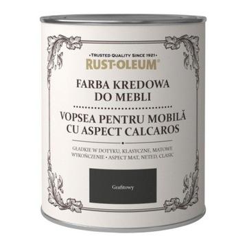 FARBA KREDOWA DO MEBLI RUSTOLEUM GRAFIT 0,75L