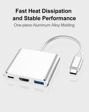 ДОК-СТАНЦИЯ HUB USB-C — ДОПОЛНИТЕЛЬНЫЕ ПОРТЫ ДЛЯ НОУТБУКА — HDMI, USB, PD