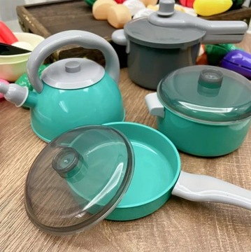 КУХОННЫЙ НАБОР 44 элемента КОРЗИНКИ ПОСУДА ЧАЙНИК ДЛЯ ЖАРКИ КУХНЯ