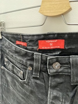 TOPMAN vintage spodnie jeans rurki 30 38