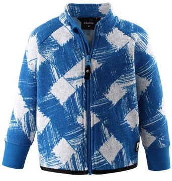 Swetr reima polarowy, Ornament, niebieski Uniseks