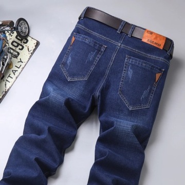 Men's Autumn Large Size Business Casual Jeans Spri