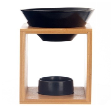 АРОМАТИЧЕСКИЙ камин из черного бамбука с восковыми маслами и ароматерапевтическими свечами.