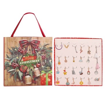 Christmas Calendar Advent Jewelry Set Box For Girl
