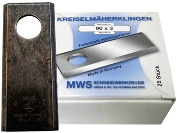 Nóż Nożyk kosiarki polskiej 96x40x3 MWS Germany