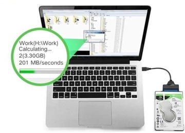 Адаптер USB C — SATA для 2,5-дюймового твердотельного накопителя SATA 3 HDD