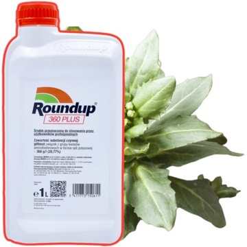 ROUNDUP RANDAP NA CHWASTY ORYGINALNY BAYER 1L