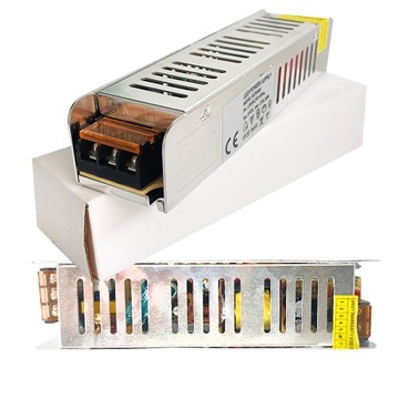 ZASILACZ MODUŁOWY LED 60W 24V TRANSFORMATOR SLIM CCTV MINI 2.5A WĄSKI CICHY