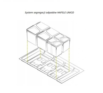 Сортировщик мусора HAFELE UNICO 90 2X15L + 2X7L