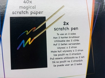 Magiczny zeszyt zdrapka WYDRAPYWANKA HOLOGRAPHIC