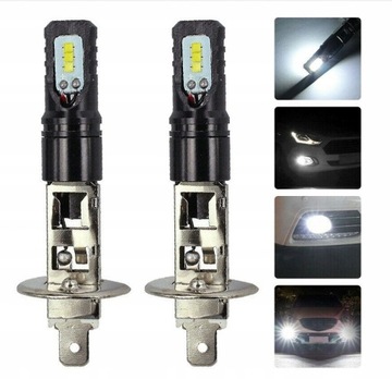 2x Żarówki LED H7 Lampa Żarówka 6500K HOMOLOGACJA