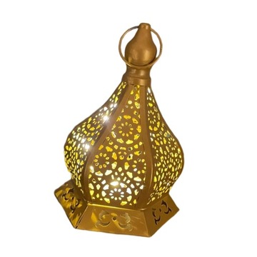Lampion Ramadan Marokański Stół Złocisty Styl A
