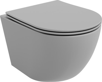 MEXEN LENA MISKA WC RIMLESS DESKA SZARA MAT