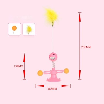Cat Windmill Toy Funny Rotatable Toys Kitten Puzzle Training Alleviate