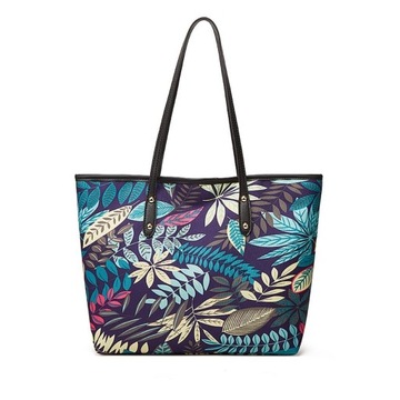 Płócienna Duża Torba Na Ramię Typu Shopper