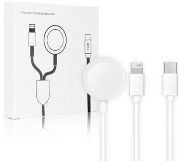 ŁADOWARKA 2w1 DO IPHONE 11 12 13 14 APPLE WATCH 4 5 6 7 8 SE KABEL USB-C