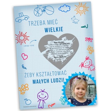 KARTKA ZDRAPKA podziękowanie dla nauczyciela