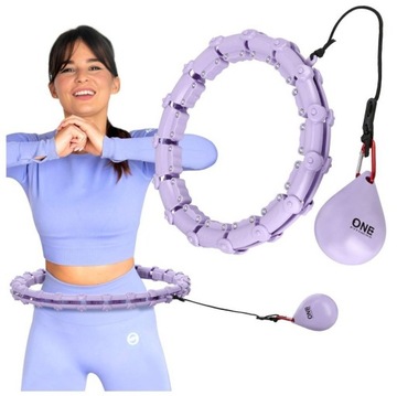 ONE FITNESS Hula Hop Hoop Z Wypustkami i Obciążeniem 25-43 cm