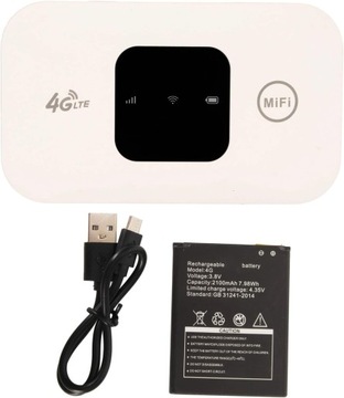 4G WiFi-модем Mobile LTE 4G 150 Мбит/с 2100 мАч аккумулятор Мобильная точка доступа Wi-Fi