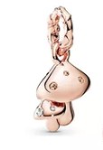Zawieszka srebrna 24k z charm grzybki