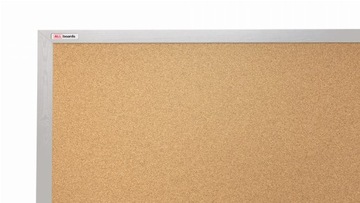 Серебряная деревянная пробковая доска 120х90 см.