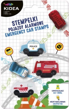 ШТАМПЫ СИГНАЛИЗАЦИЯ АВТОМОБИЛЕЙ 3 ШТ ПОЖАРНАЯ СКОРАЯ ПОЛИЦИЯ KIDEA