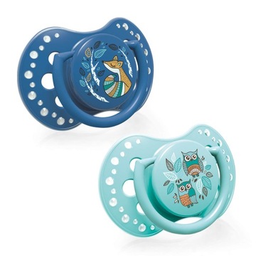 LOVI Smoczek dynamiczny 0-3m+, 2 szt., Folky Boy