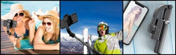 ДЕРЖАТЕЛЬ ДЛЯ ТЕЛЕФОНА SELFIESTICK GIMBAL АВТОМАТИЧЕСКАЯ СТАБИЛИЗАЦИЯ ПОВОРОТНЫЙ ABS