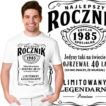 PREZENT NA 30 40 50 60 70 URODZINY KOSZULKA MĘSKA UPOMINEK DLA FACETA | M
