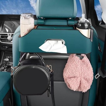 Органайзер на спинку автомобильного сиденья, коробка для салфеток с крючком-вешалкой, розовый цвет, сохранит порядок в автомобиле