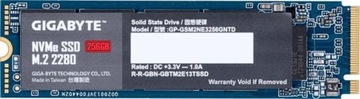Dysk SSD 256 GB M.2 2280 PCIE x4 Gen3 NVMe