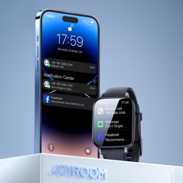 JOYROOM SMARTWATCH FitLife Pro ЧАСЫ ТЕМНО-СЕРЫЕ РАЗГОВОРЫ | ПОЛЬСКОЕ МЕНЮ