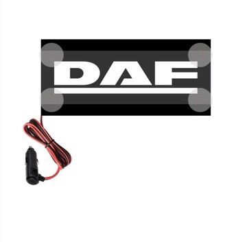 Tabliczka narożnikowa LED LOGO DAF - 1 sztuka - Tablica Narożna 22,5x10 cm