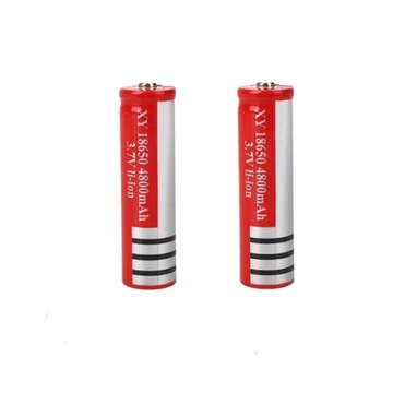 Комплект из 4 аккумуляторов IdeallStore, GH 18650, 6800 мАч, 3,7 В, Li-ion, красный
