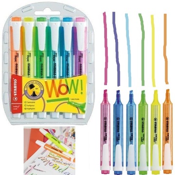 STABILO ZAKREŚLACZ SWING COOL NEON 6 KOL.