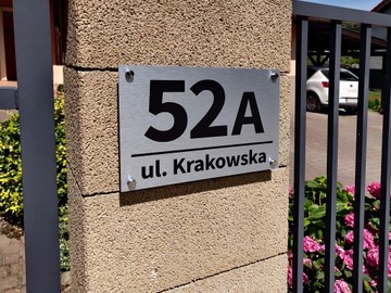 Адресная табличка с номером дома АЛЮМИНИЕВАЯ табличка