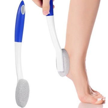 SZCZOTKA DO KĄPIELI Z DŁUGĄ RĄCZKĄ I PUMEKSEM SKUTECZNE OCZYSZCZANIE STÓP