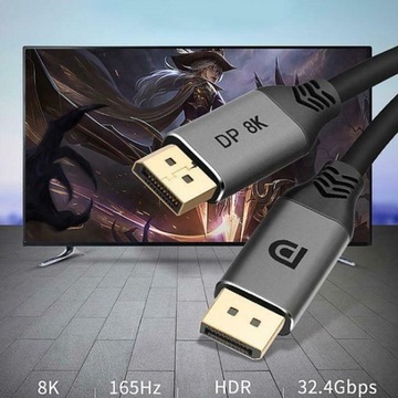 Кабель Displayport — Displayport 1.4 8K, 60 Гц, 2 м