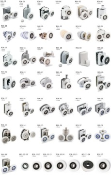 РОЛИК ВЕРХНИЙ 23мм ЧЕРНЫЙ для кабины ROL-03-B