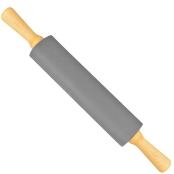 WAŁEK SILIKONOWY OBROTOWY DO CIASTA 39 CM SZARY