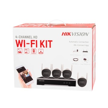 Zestaw monitoringu IP WiFi, 4 kamery 4Mpx, IR30m