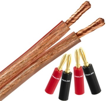 KABEL GŁOŚNIKOWY PROLINK CAV1002 Z WTYKAMI TBC-054
