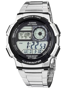 +GRAWER Casio ZEGAREK MĘSKI CASIO AE-1000WD 1A (zd073h) - WORLD TIME + BOX