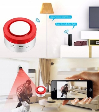 Мини-беспроводная сигнализация Tuya PIR Siren