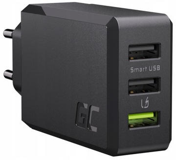 БЫСТРОЕ СЕТЕВОЕ ЗАРЯДНОЕ УСТРОЙСТВО 3x USB 30 Вт QC 3.0 PASTE SQUEER